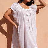 Forget Me Not Mini Organic Cotton Nightie - Ivory