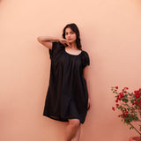Forget Me Not Mini Organic Cotton Nightie - Ebony