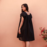 Forget Me Not Mini Organic Cotton Nightie - Ebony
