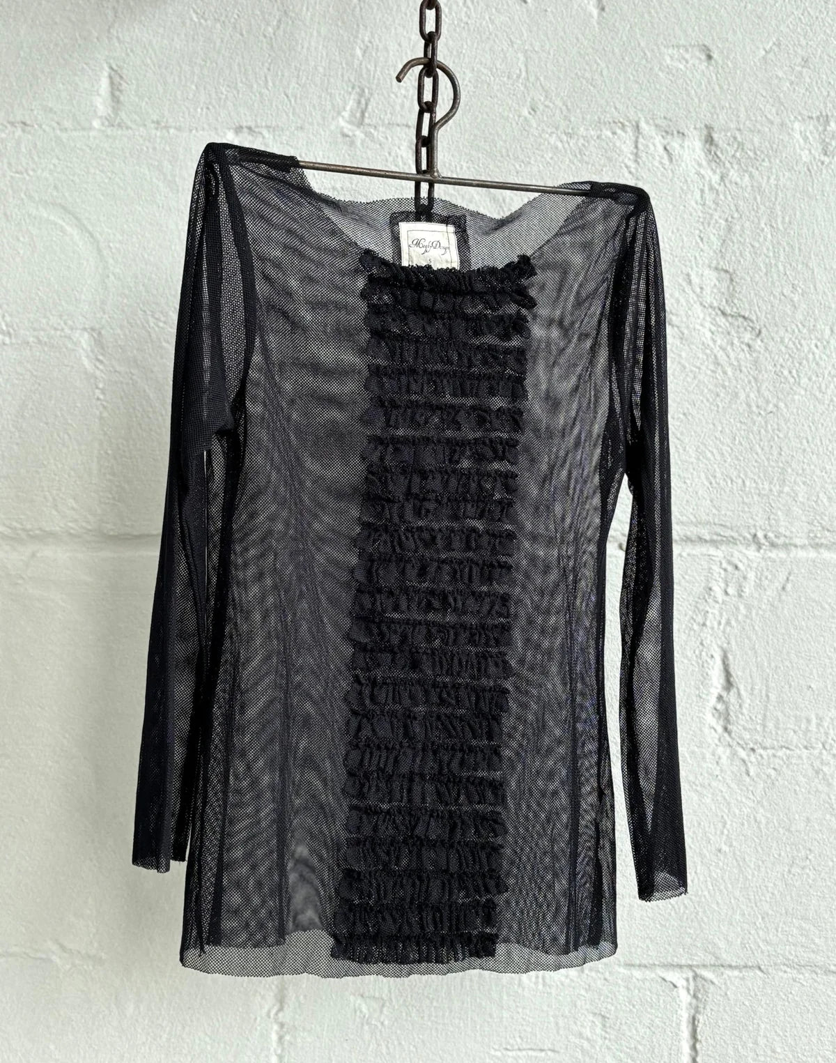 Rowena Top Cotton Mesh - Black