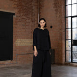 Salem Top Cotton Twill - Black