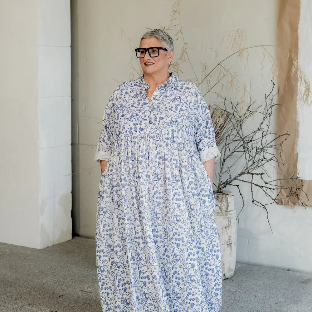Teacup Dress - Cotton - Botanical