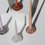Aida Taper and Tea Light Candle Holder - Gaudy & Prim