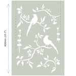 Annie Sloan Chinoiserie Birds Stencil - Gaudy & Prim