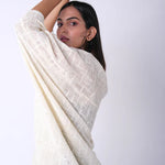 Radha Rani Hemp cotton kimono - cream - Gaudy & Prim