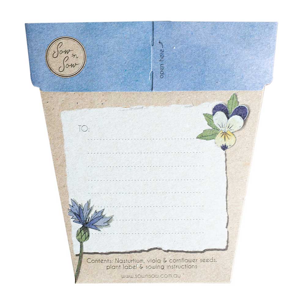 Sow n sow Gift Card - Culinary Flowers - Gaudy & Prim