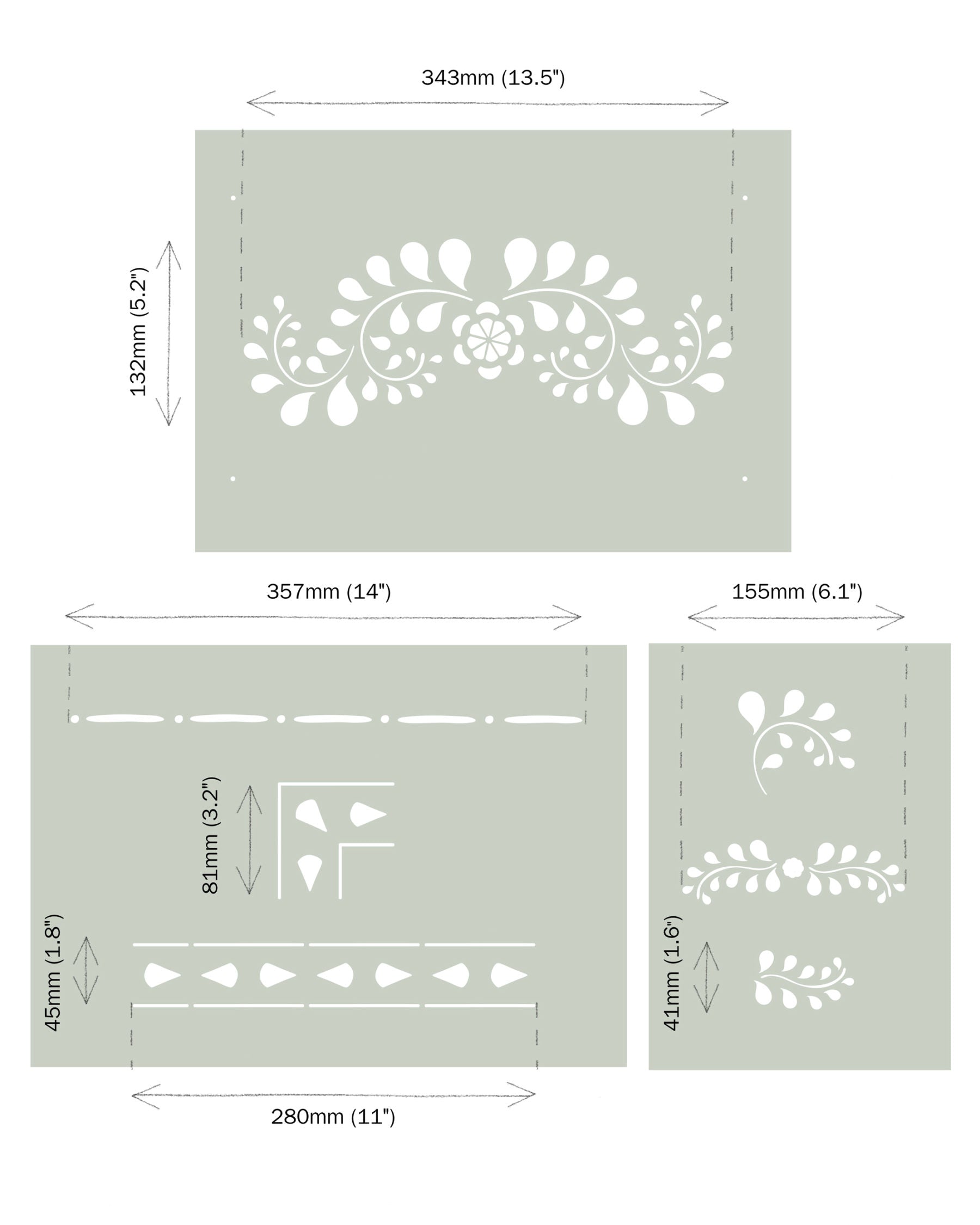 Annie Sloan Faux Bone Inlay  Stencil New! - Gaudy & Prim