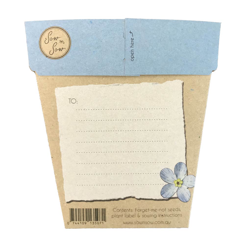 Sow n Sow Gift Card Forget me not - Gaudy & Prim