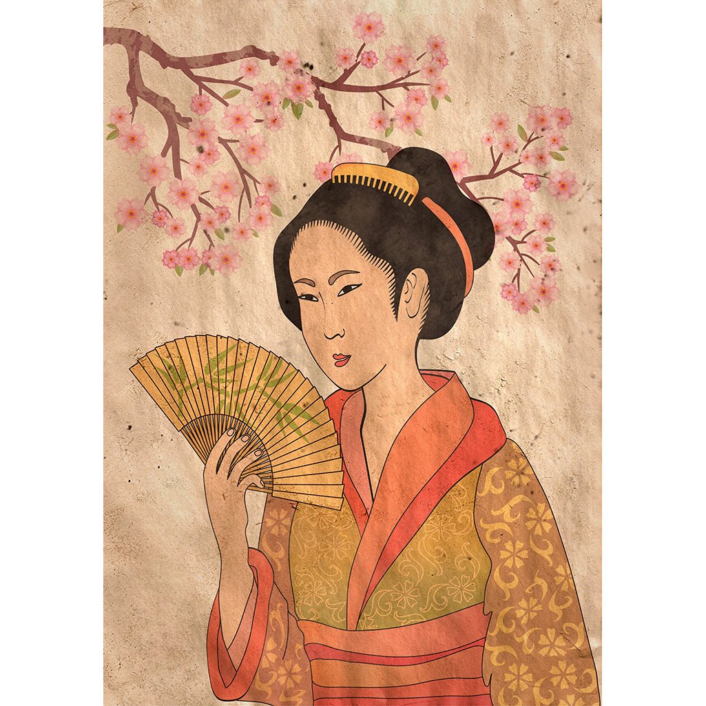 Geisha Decoupage papers - Gaudy & Prim