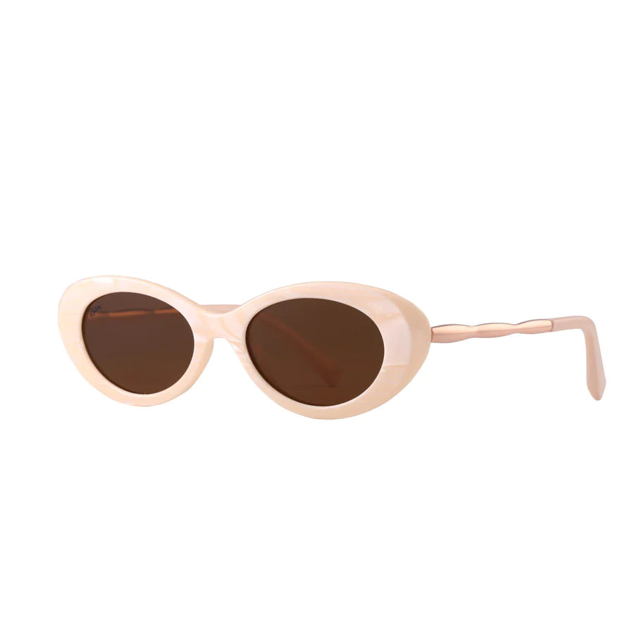 HIGH SOCIETY SUNGLASSES - BEIGE - Gaudy & Prim