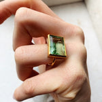 Lenny Ring Light Green - Gaudy & Prim