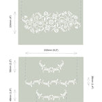 Annie Sloan Paisley Floral Garland Stencil - Gaudy & Prim