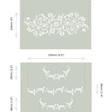 Annie Sloan Paisley Floral Garland Stencil - Gaudy & Prim