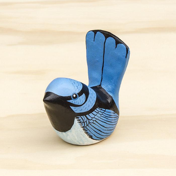Superb Fairy Wren Paperweight - Whistle - Songbird - Gaudy & Prim