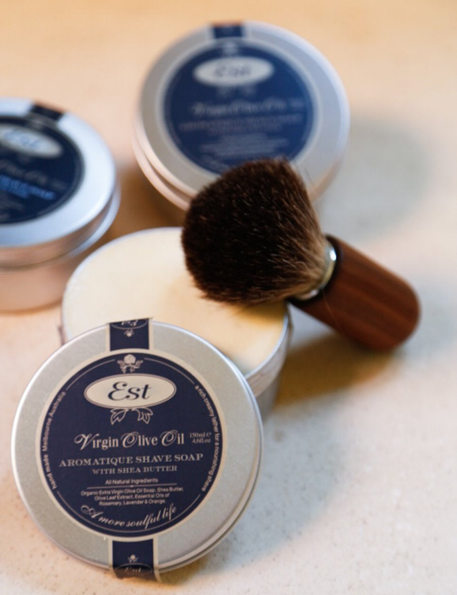 Virgin Olive Oil Aromatique Shave Soap with Shea Butter - Est Australia - Gaudy & Prim