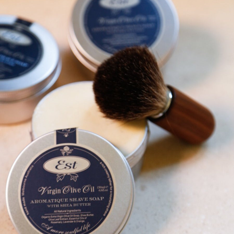 Virgin Olive Oil Aromatique Shave Soap with Shea Butter - Est Australia - Gaudy & Prim