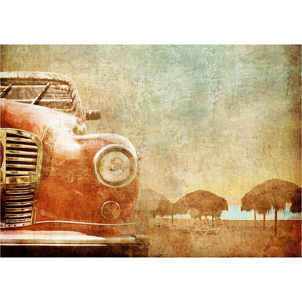 Old Red Car - Decoupage papers - Gaudy & Prim