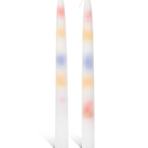 Multi-Colour Drip Candle - Gaudy & Prim