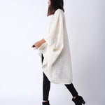 Radha Rani Hemp cotton kimono - cream - Gaudy & Prim