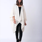 Radha Rani Hemp cotton kimono - cream - Gaudy & Prim