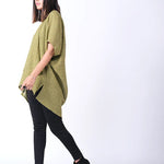 Radha Rani Hemp cotton kimono - army - Gaudy & Prim