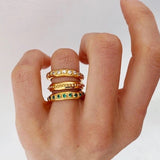 Astri Stacking Ring - Clear - Gaudy & Prim