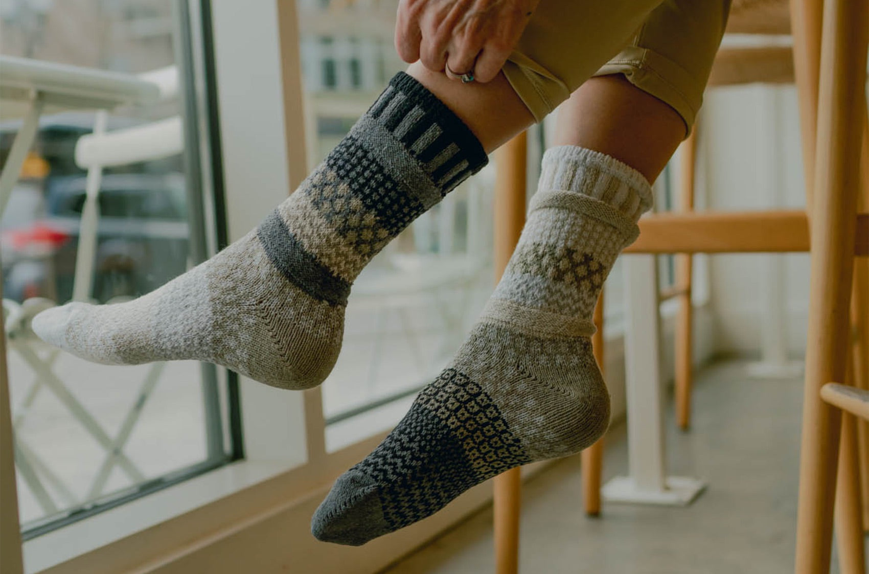 Solmate Starlight Crew Socks - Gaudy & Prim