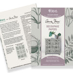 Annie Sloan RHS Decoupage Paper - Botanical Drawings - Gaudy & Prim