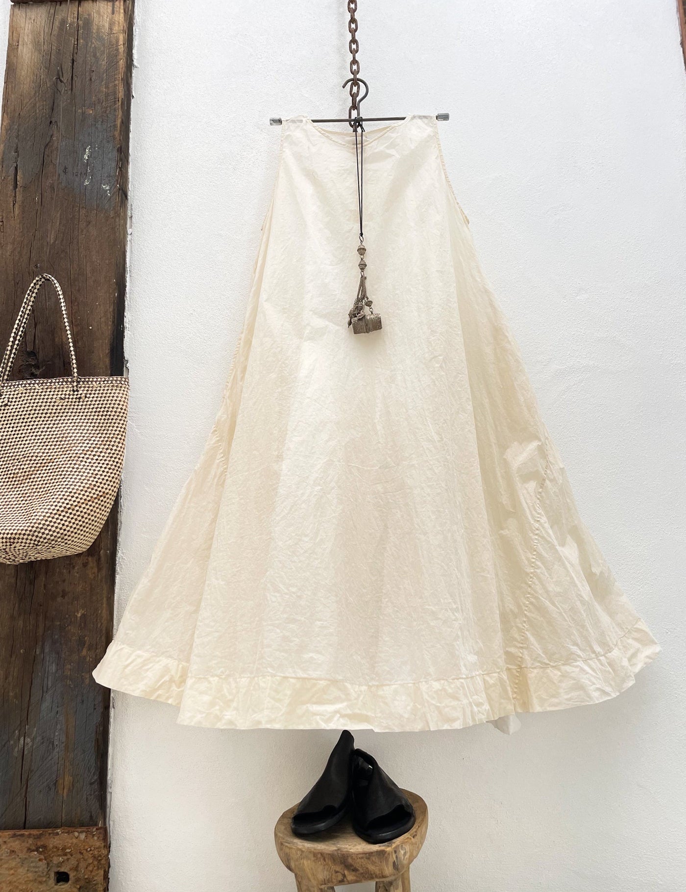 Zahra Cotton Organdy Dress - Ecru - Gaudy & Prim