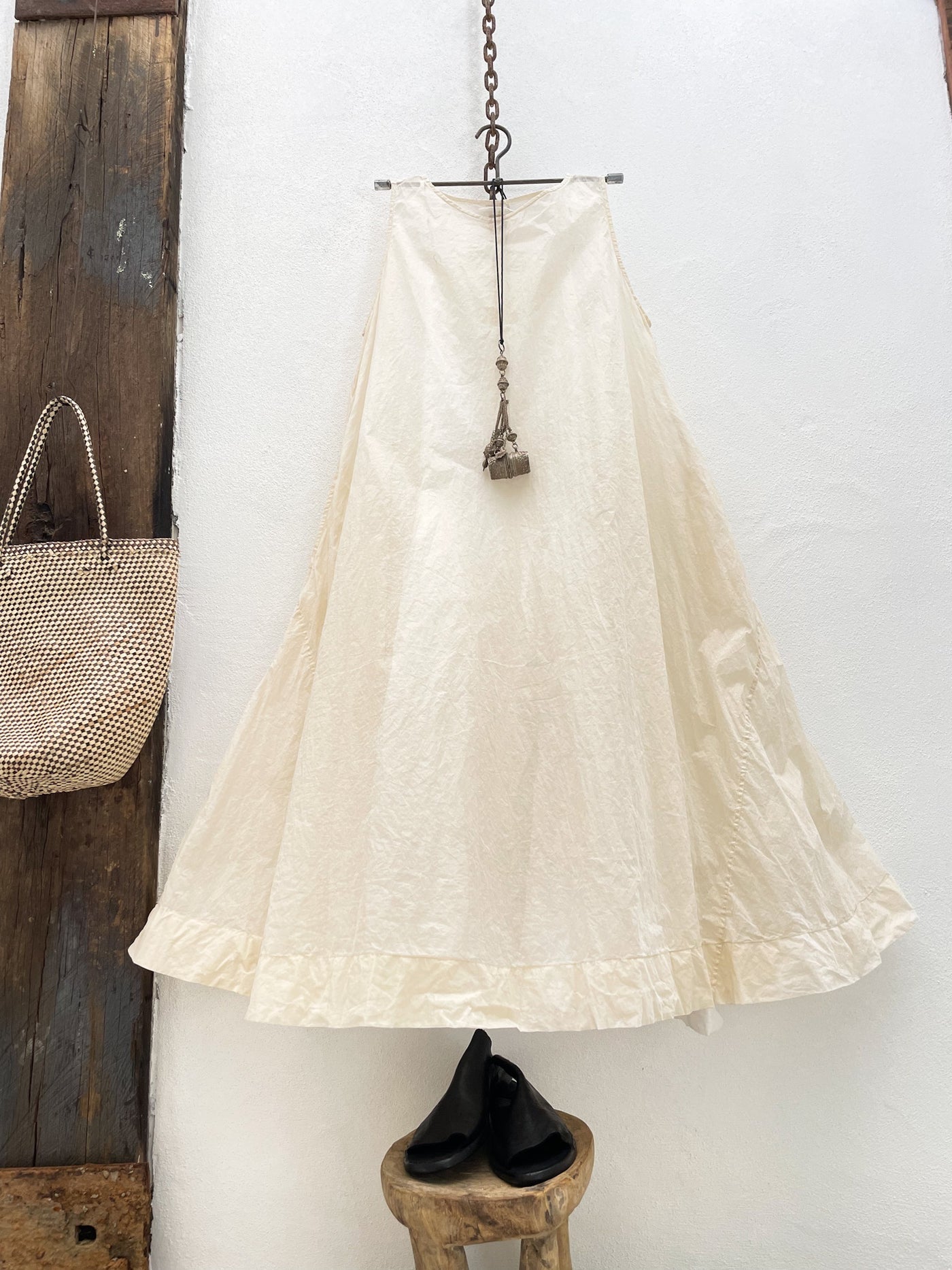 Zahra Cotton Organdy Dress - Ecru - Gaudy & Prim