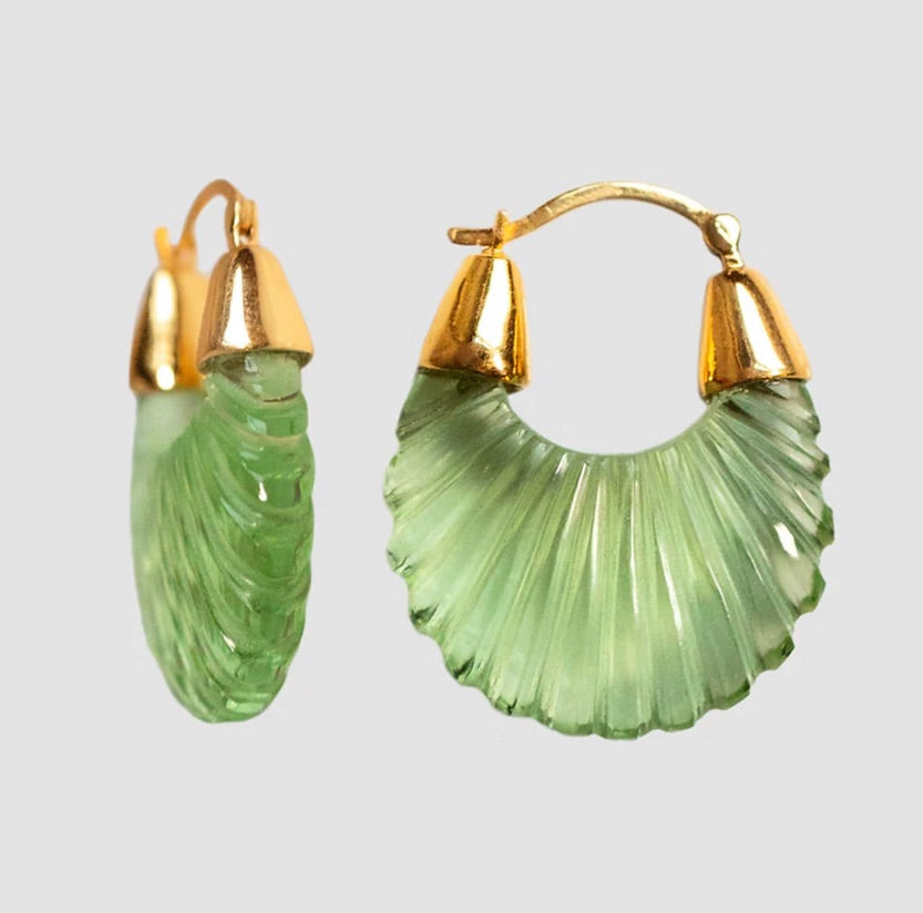 Etienne Earrings - Green - Gaudy & Prim