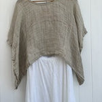 Mesh Linen Poncho Natural - Gaudy & Prim