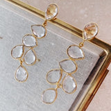 Sheena Earrings - Clear - Gaudy & Prim