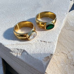 Juniper Ring - Emerald Green - Gaudy & Prim