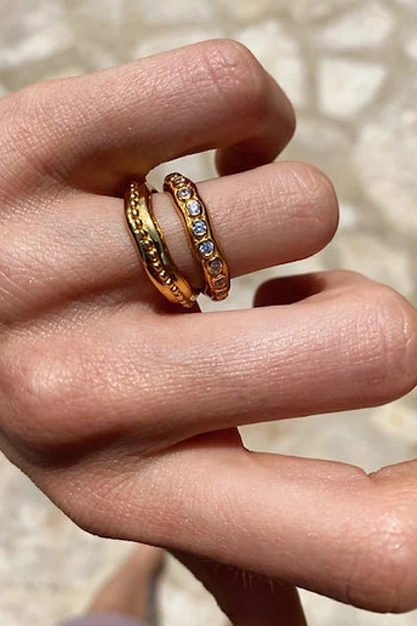 Astri Stacking Ring - Clear - Gaudy & Prim