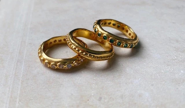 Astri Stacking Ring - Clear - Gaudy & Prim