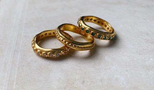 Astri Stacking Ring - Clear - Gaudy & Prim