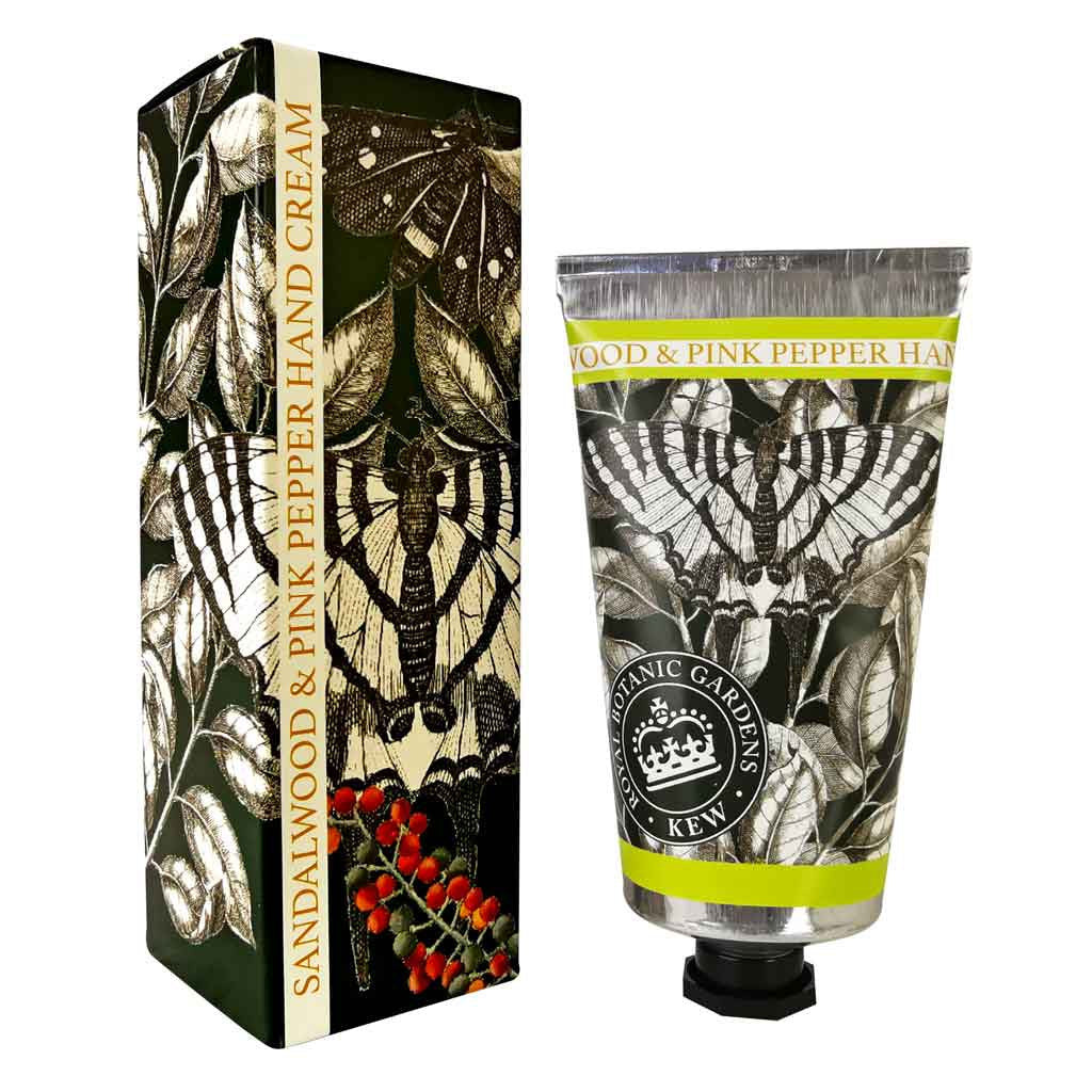 Kew Royal Botanic Gardens - Sandalwood and Pink Pepper Hand Cream - Gaudy & Prim