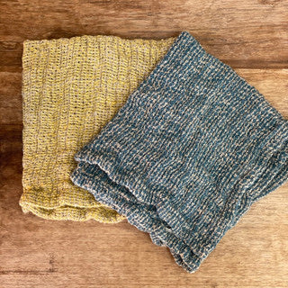 Audrey Wash Cloth - Celestial Blue + Natural - Gaudy & Prim