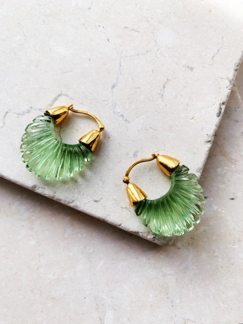 Etienne Earrings - Green - Gaudy & Prim