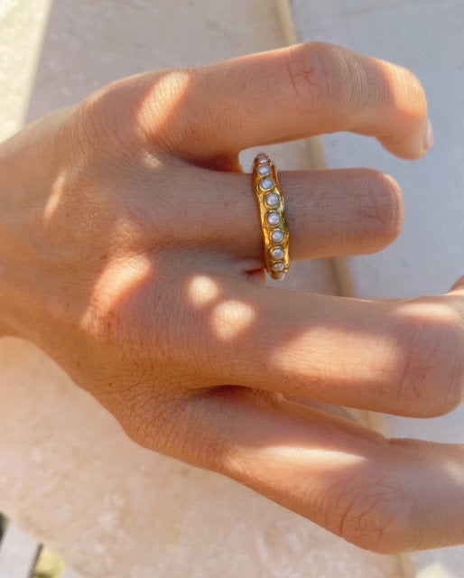 Astri Stacking Ring - Pearl - Gaudy & Prim