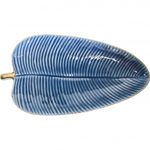 Ceramic Leaf Plate - Gaudy & Prim