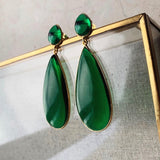 Nancy Earring - Emerald Green - Gaudy & Prim
