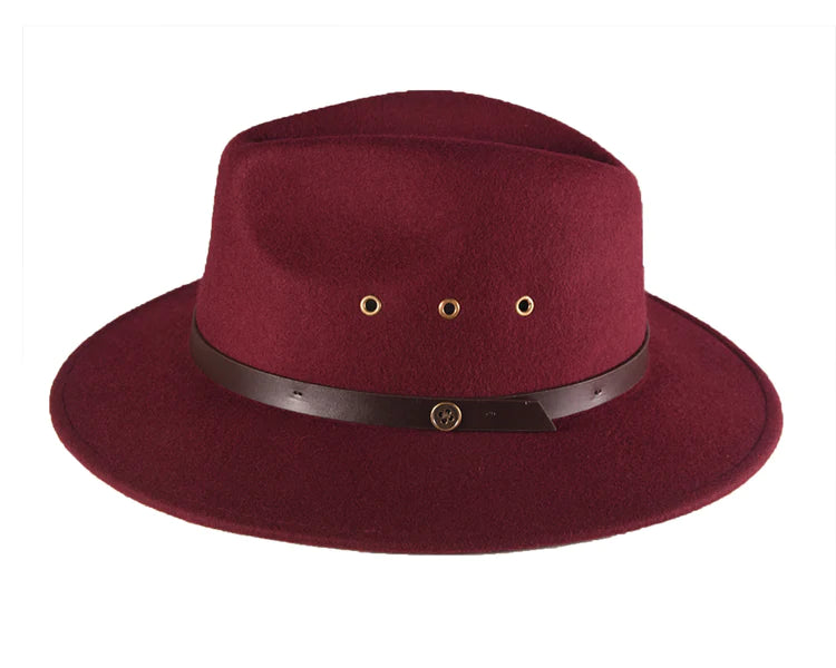The RataTat Felt Hat - Wine - Gaudy & Prim