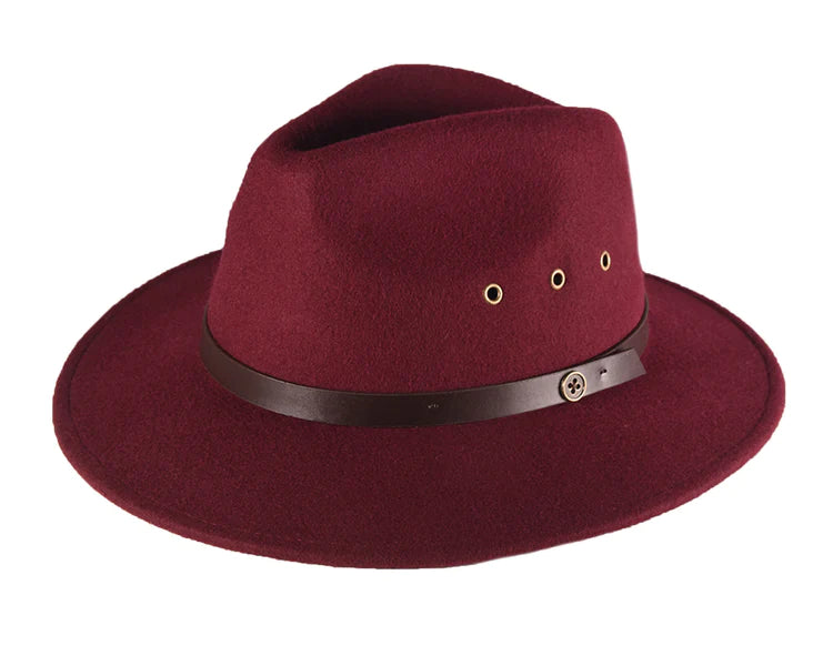 The RataTat Felt Hat - Wine - Gaudy & Prim