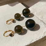 Pernille Earrings - Smoky - Gaudy & Prim