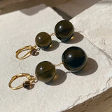 Pernille Earrings - Smoky - Gaudy & Prim