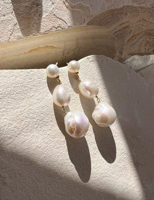 Tilda Pearl Earrings - Gaudy & Prim