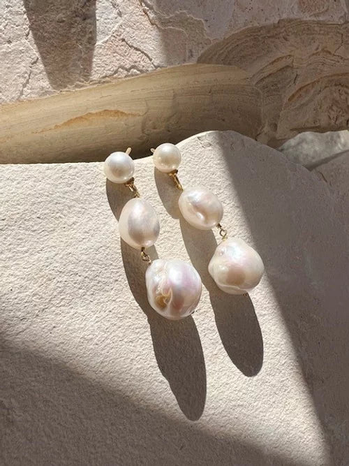Tilda Pearl Earrings - Gaudy & Prim