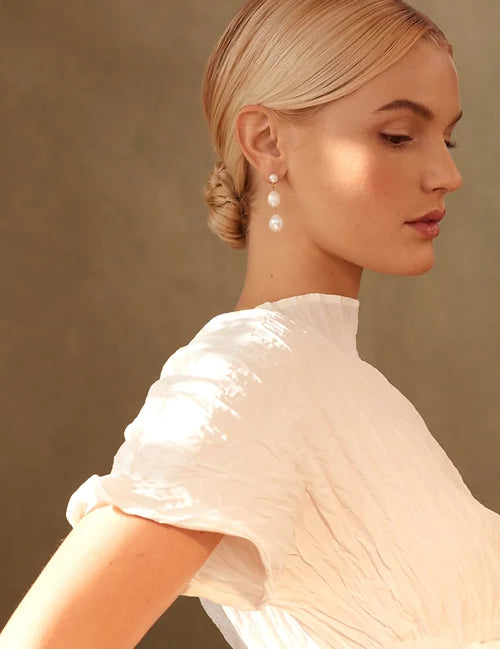 Tilda Pearl Earrings - Gaudy & Prim